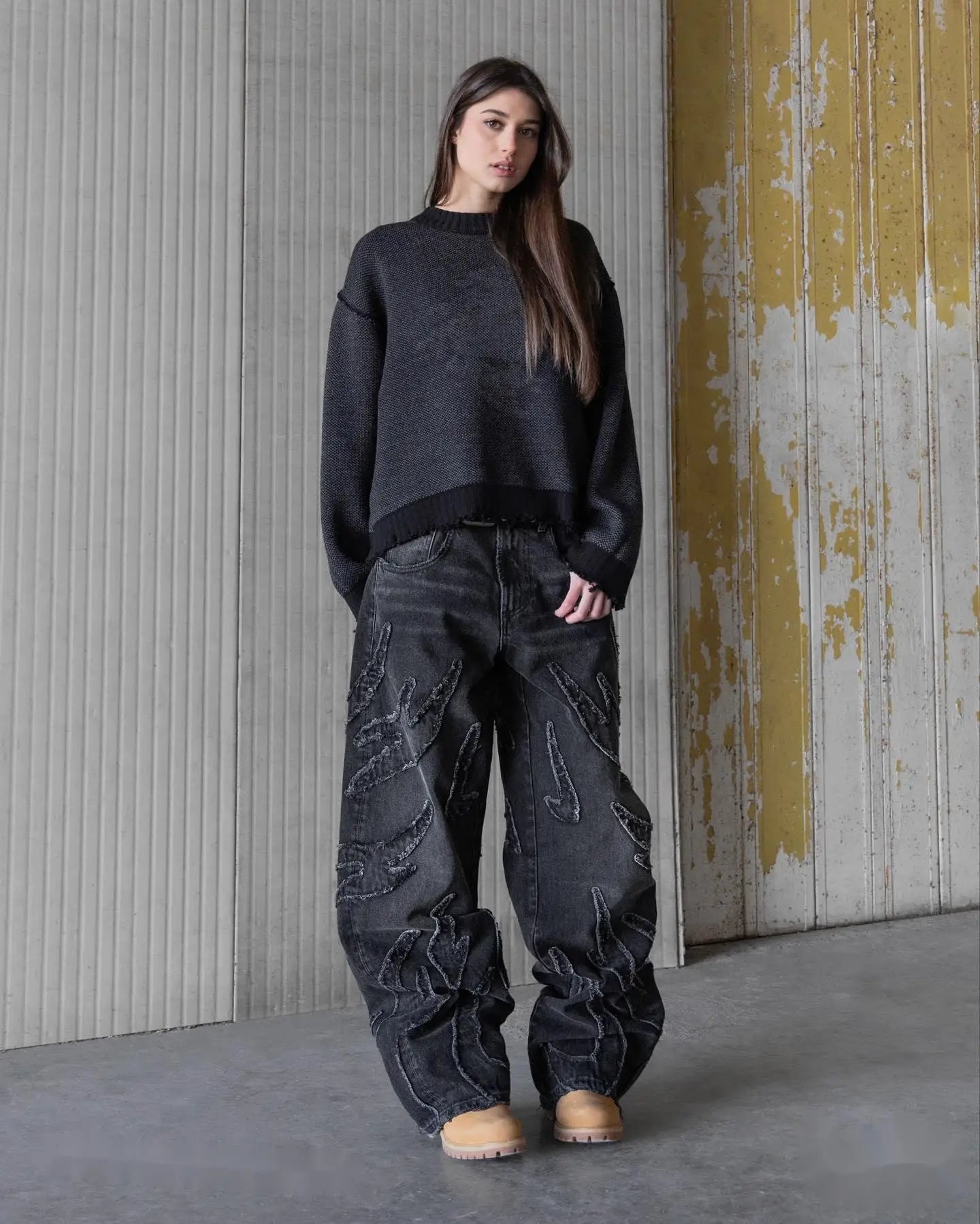 Distressed Baggy Jean