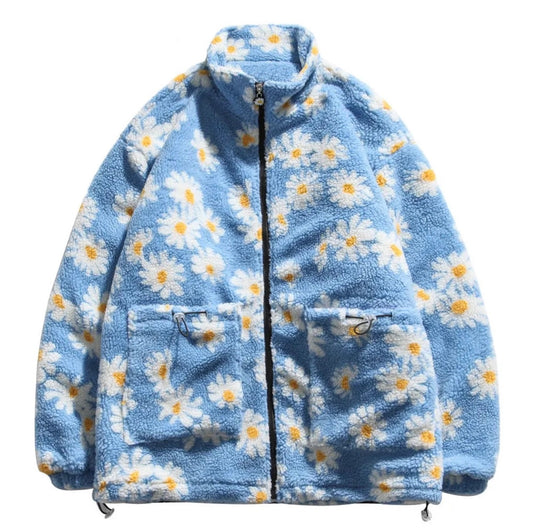 Daisy flowers thick parkas